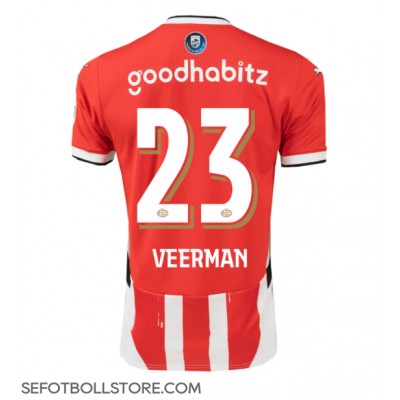 PSV Eindhoven Joey Veerman #23 Replika Hemmatröja 2024-25 Kortärmad PSV Eindhoven Joey Veerman #23 Replika Hemmatröja 2024-25 Kortärmad